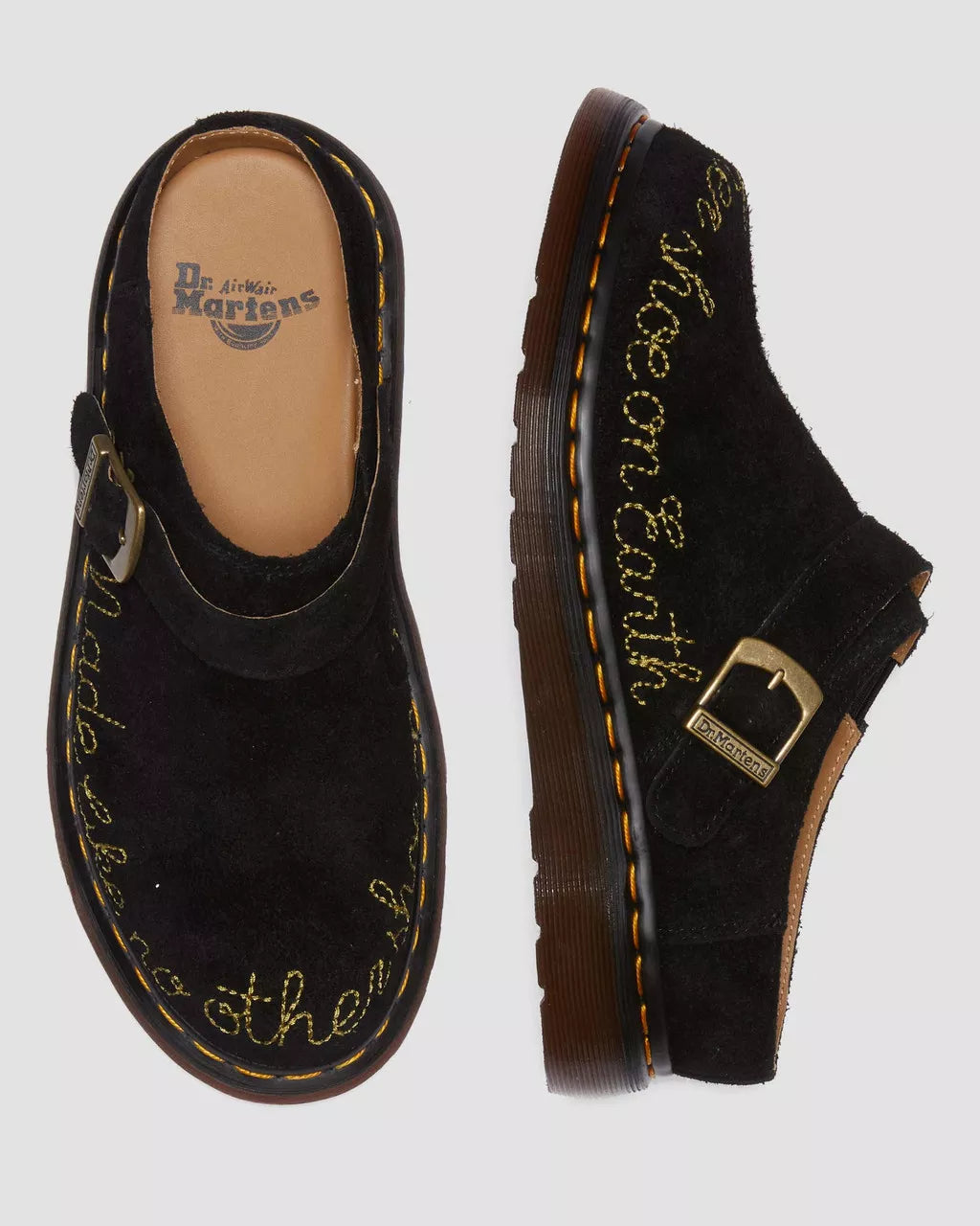 DR MARTENS Isham Desert Oasis Suede Mules