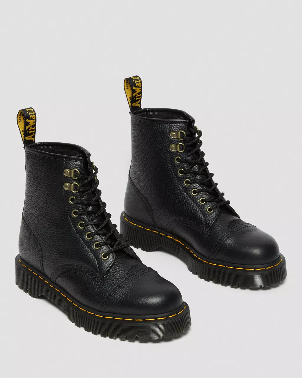 DR MARTENS 1460 Bex Faux Fur-Lined Leather Lace Up Boots