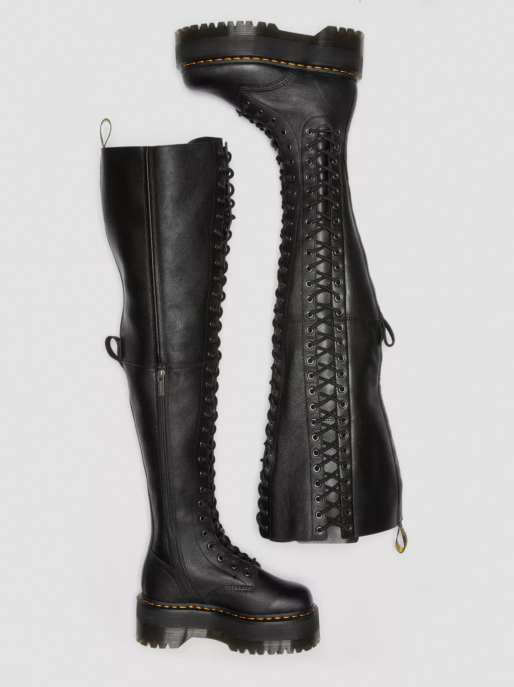 DR MARTENS Azreya Max Leather 26-Eye Platform Boots