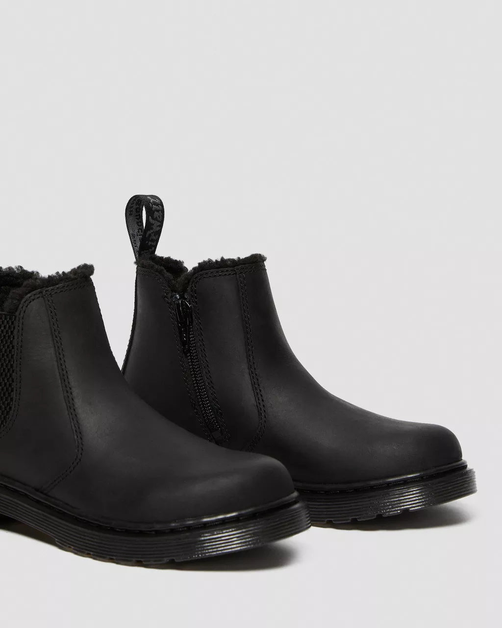 DR MARTENS Junior 2976 Leonore Faux Fur Lined Chelsea Boots