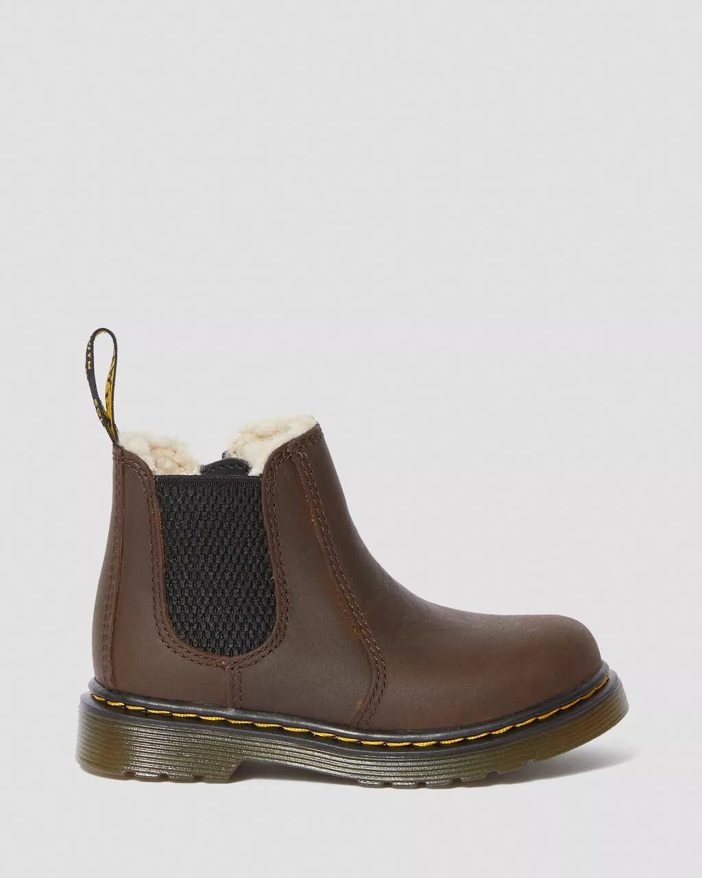 DR MARTENS 2976 LEONORE TODDLER FAUX FUR LINED BOOTS