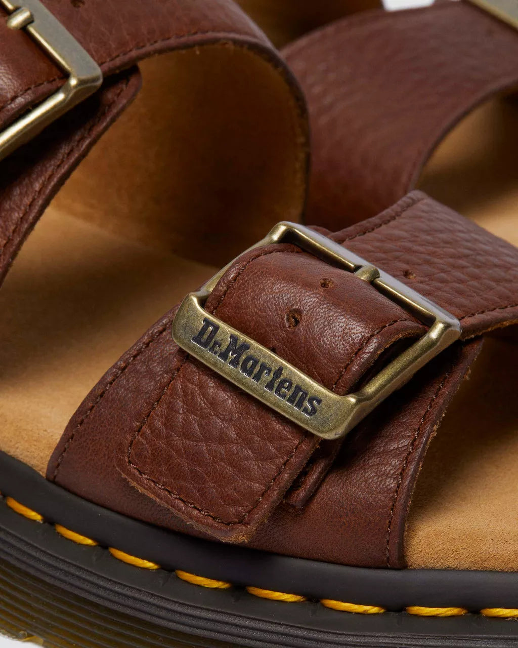 DR MARTENS Josef Ambassador Soft Leather Slide Sandals
