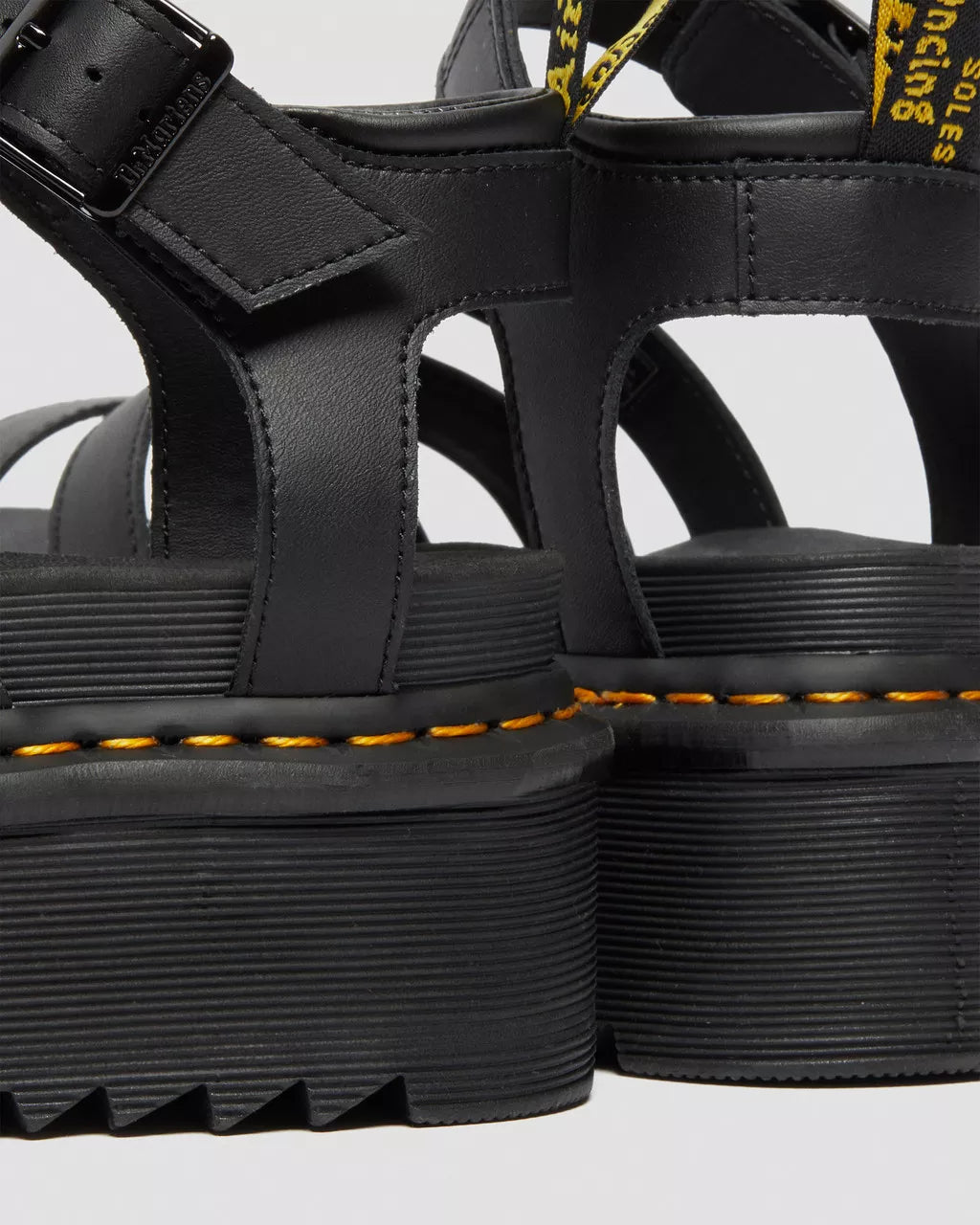 Blaire Quad Hydro Leather Platform Gladiator Sandals
