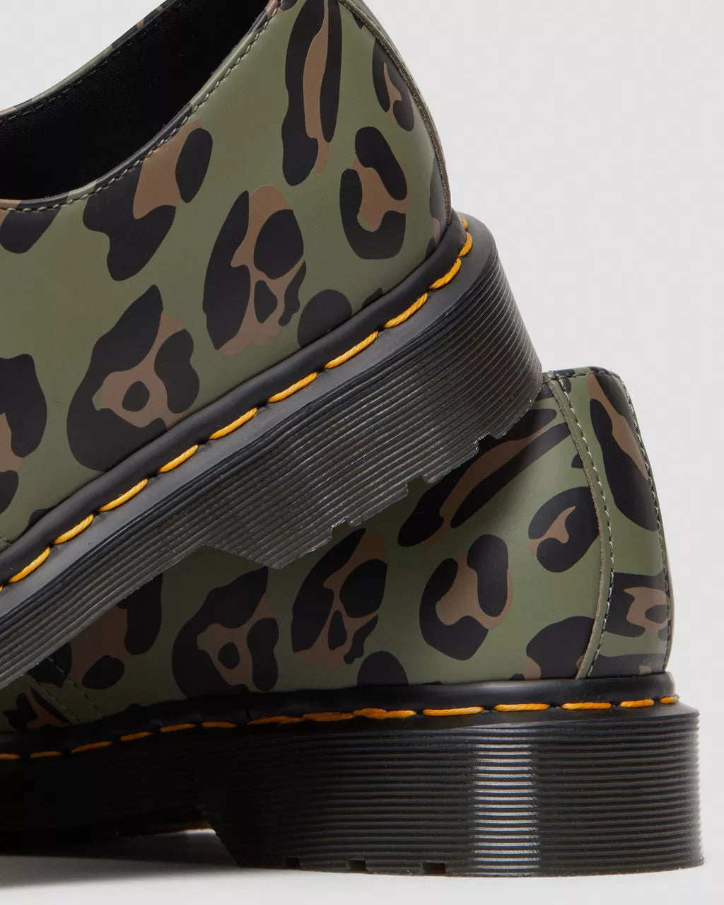 DR MARTENS 1461 Distorted Leopard Print Shoes