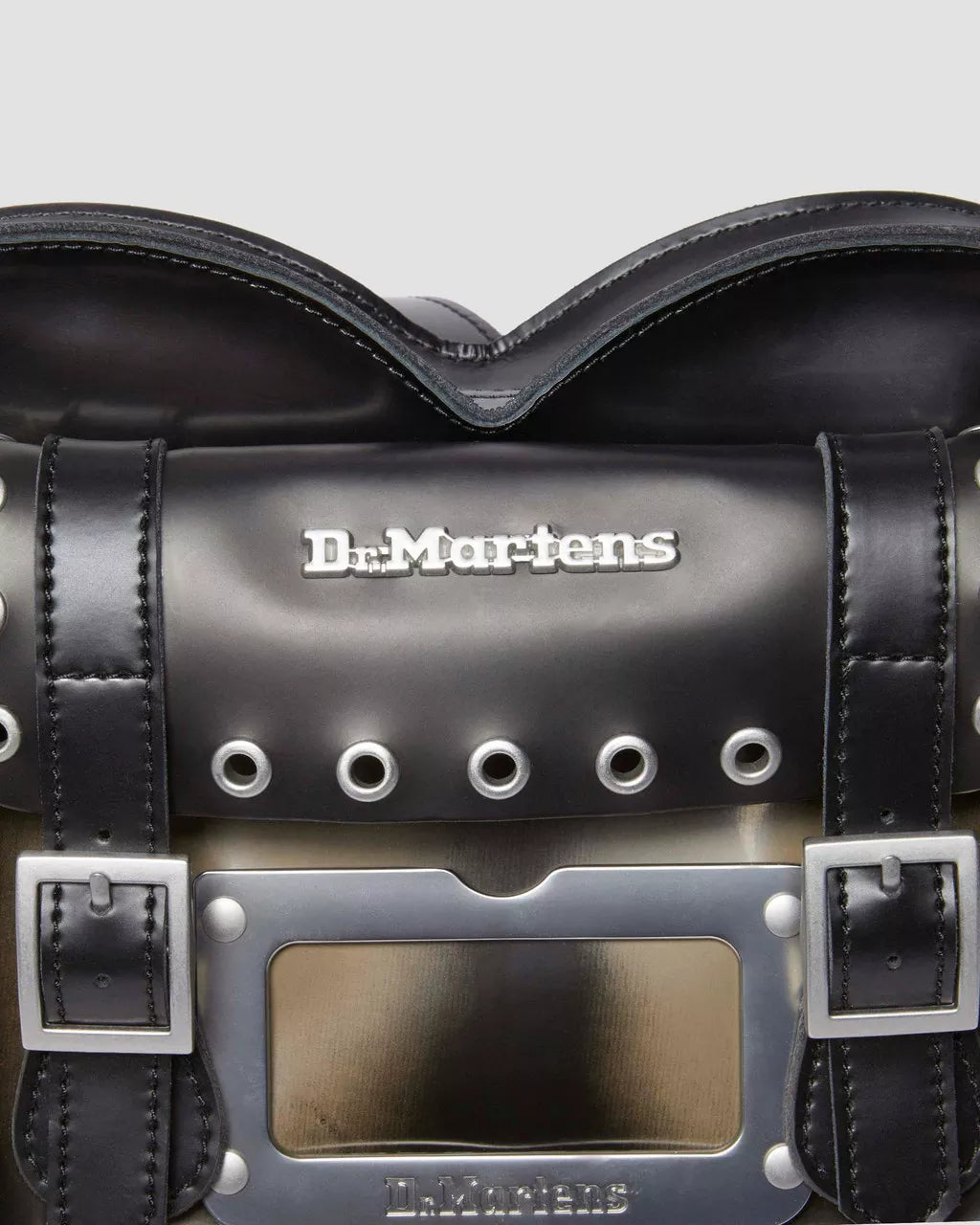 DR MARTENS Brush Off Leather Heart Shaped Bag