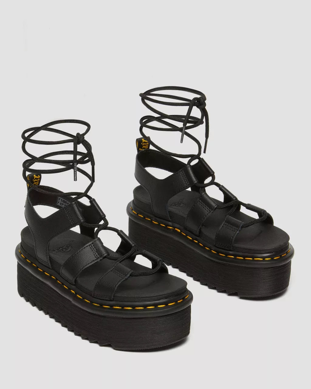 DR MARTENS Nartilla Leather Gladiator Platform Sandals