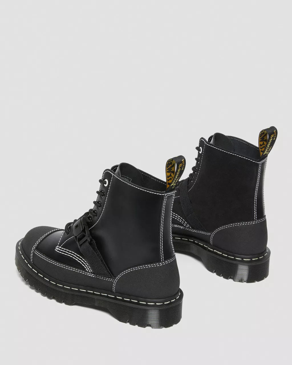 DR MARTENS 1460 Tech Made in England Leather Lace Up Boots