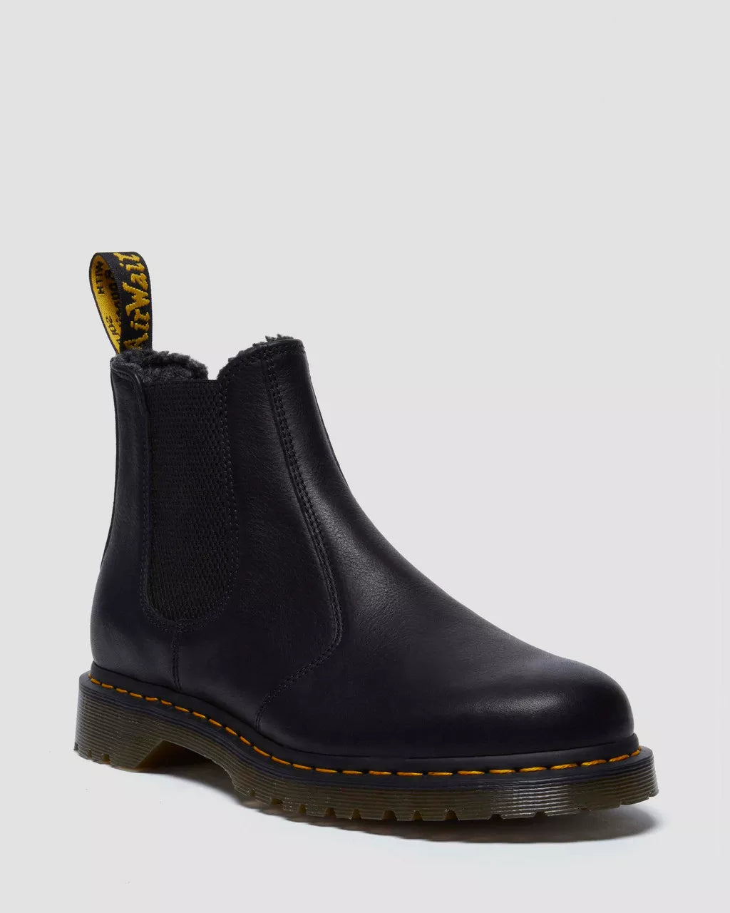 2976 Faux Fur Lined Grizzly Leather Chelsea Boots