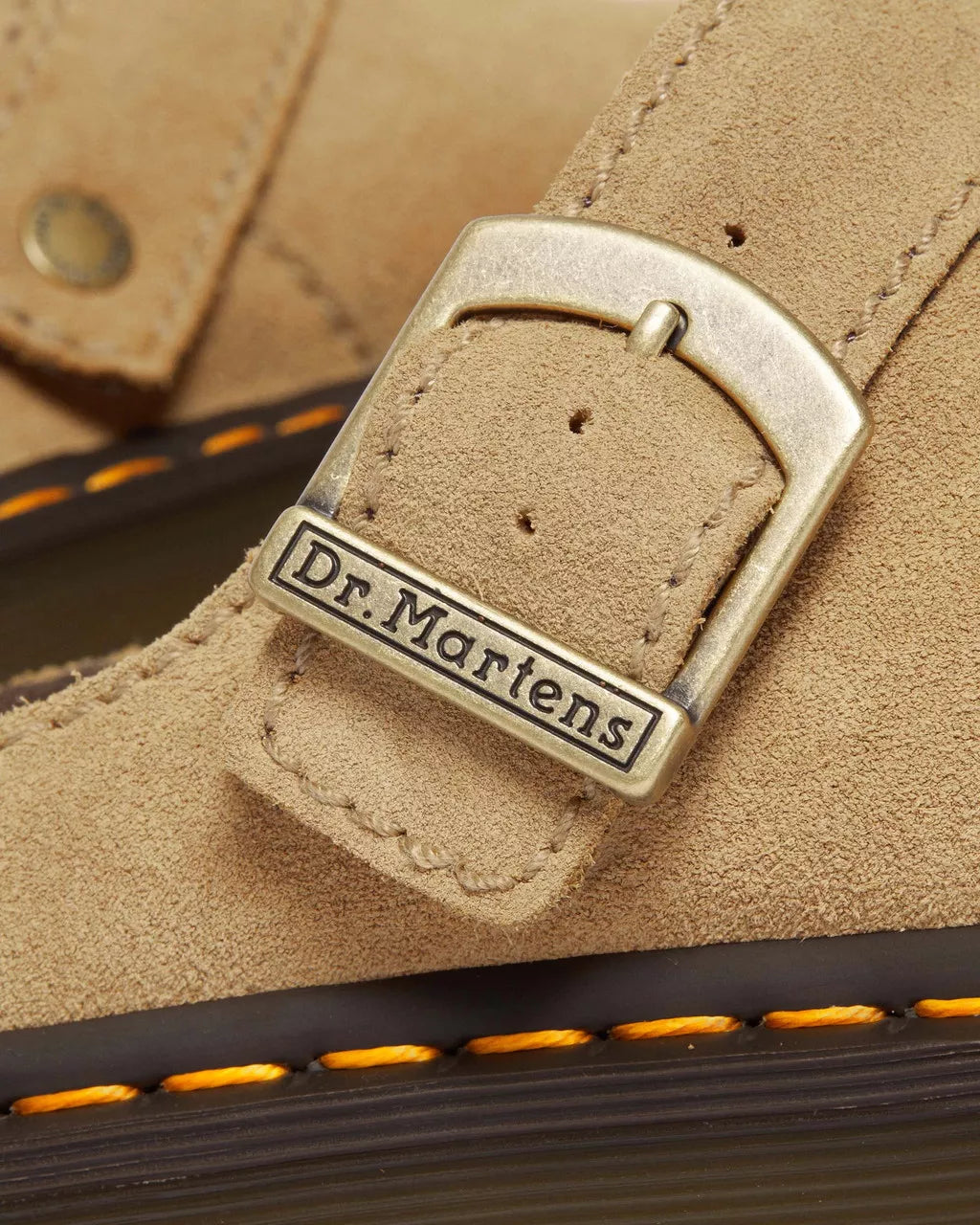 DR MARTENS Laketen Bronx Suede Platform Mules