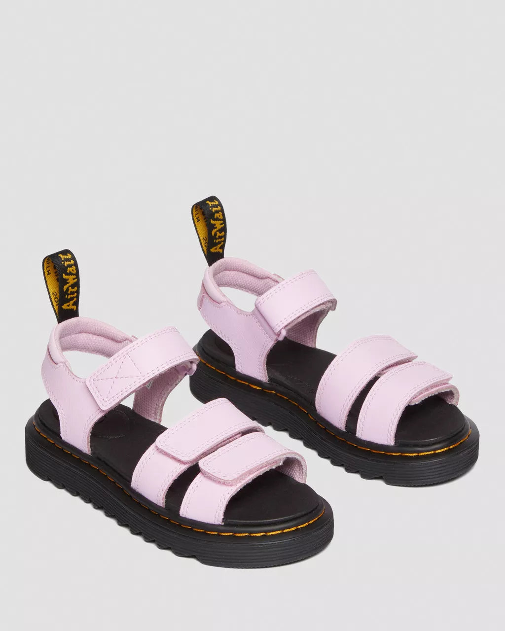 DR MARTENS Junior Klaire Athena Leather Strap Velcro Sandals