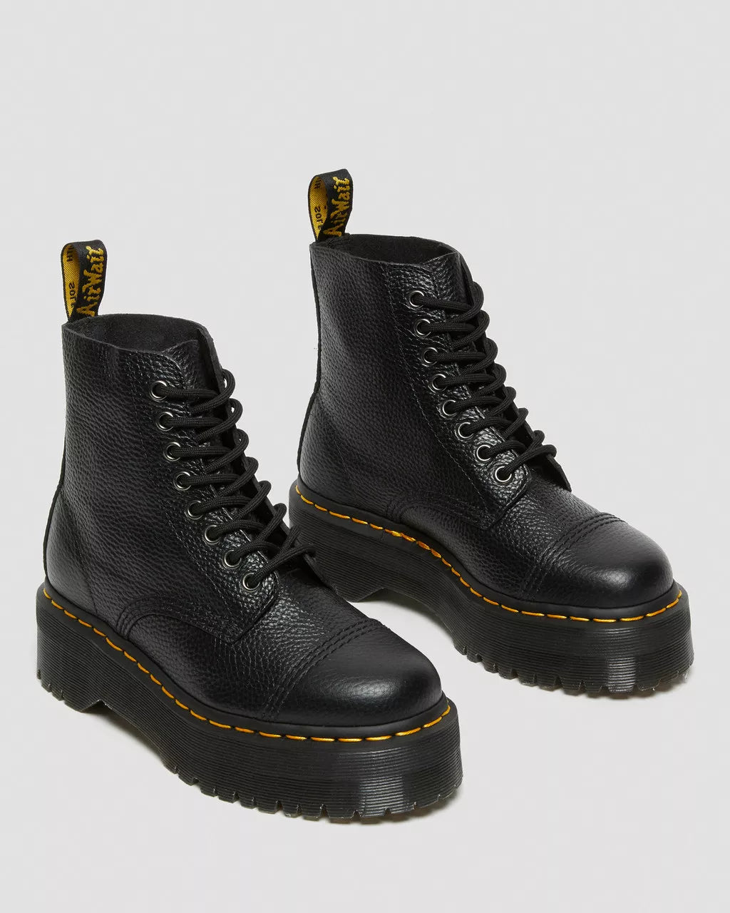 Sinclair Milled Nappa Leather Platform Boots