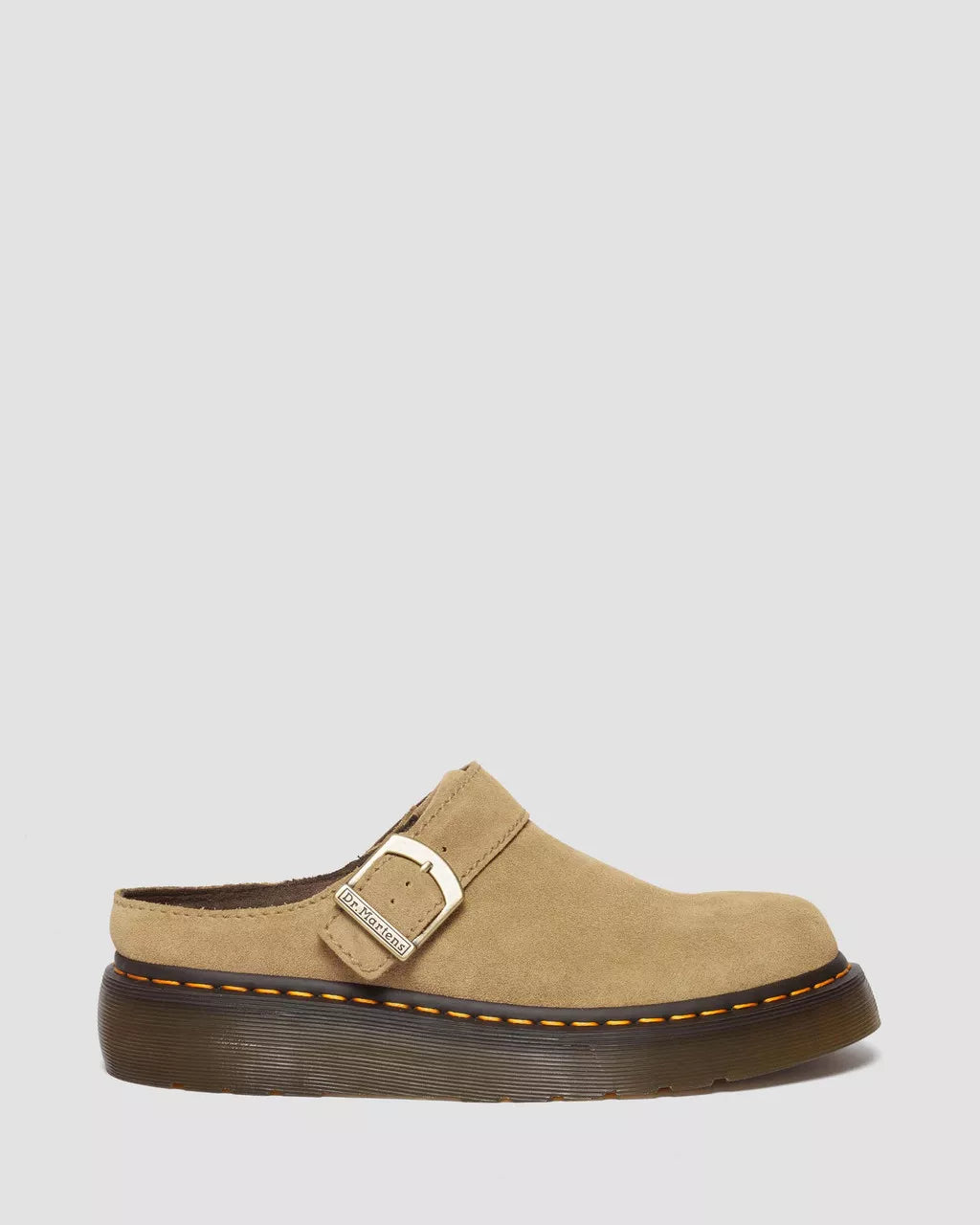 DR MARTENS Laketen Bronx Suede Platform Mules