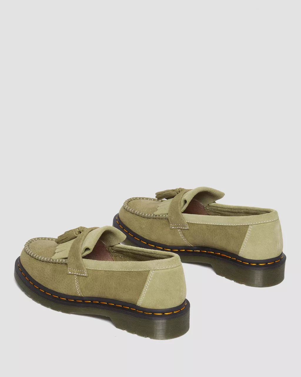 DR MARTENS Adrian Tumbled Nubuck Leather Tassel Loafers