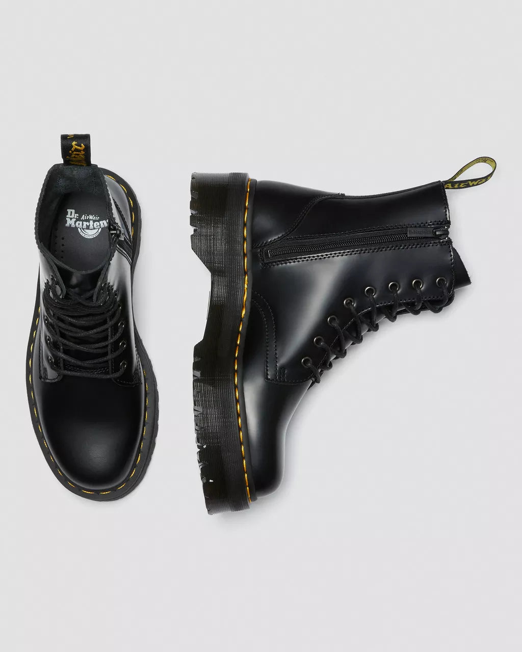 Jadon Smooth Leather Platform Boots