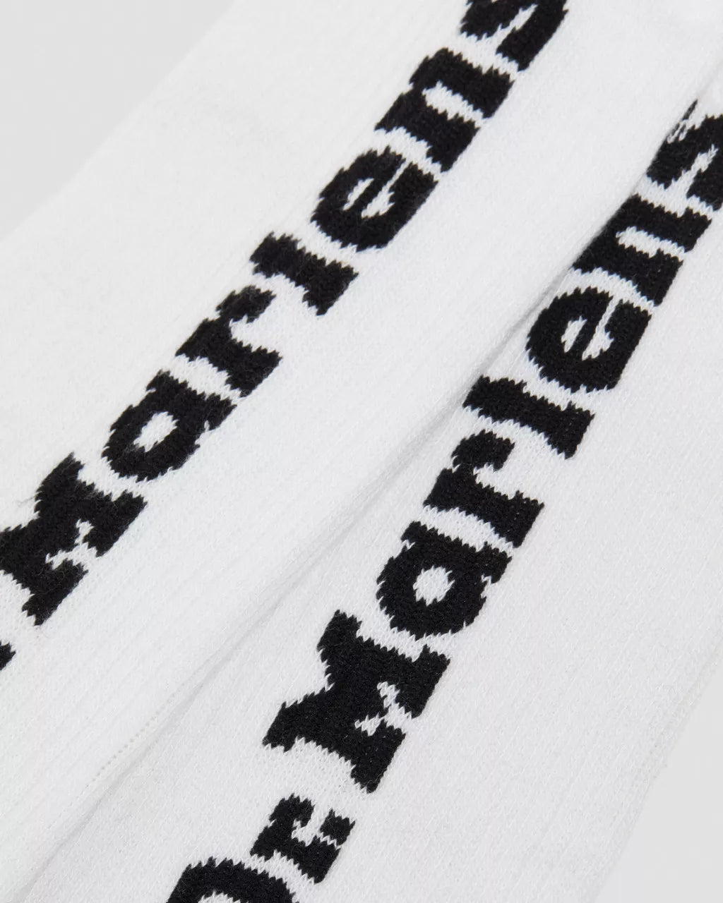 Vertical Logo Cotton Blend Socks Black