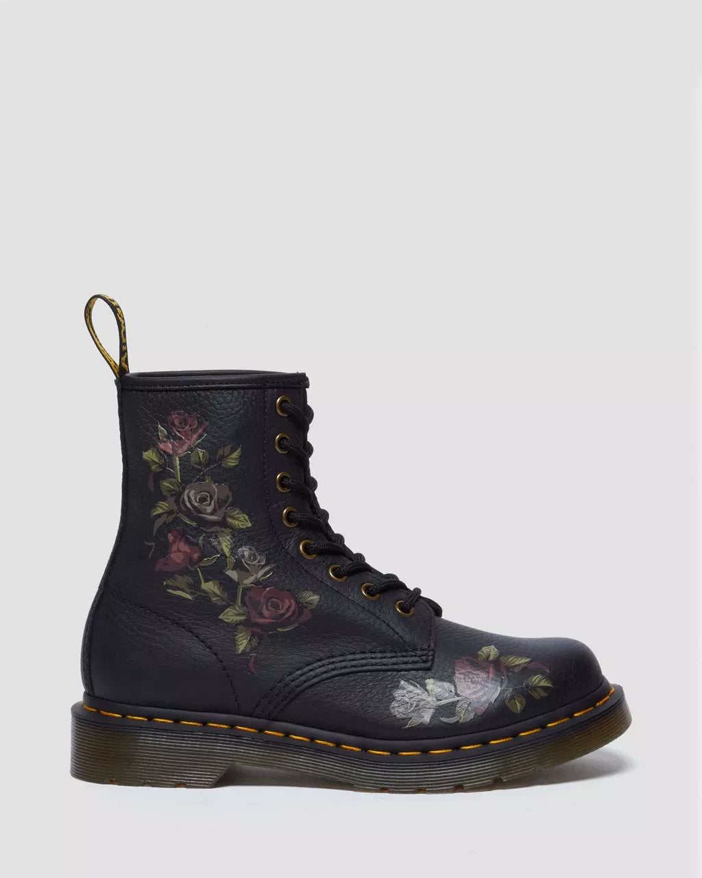 DR MARTENS 1460 Decayed Roses Leather Boots