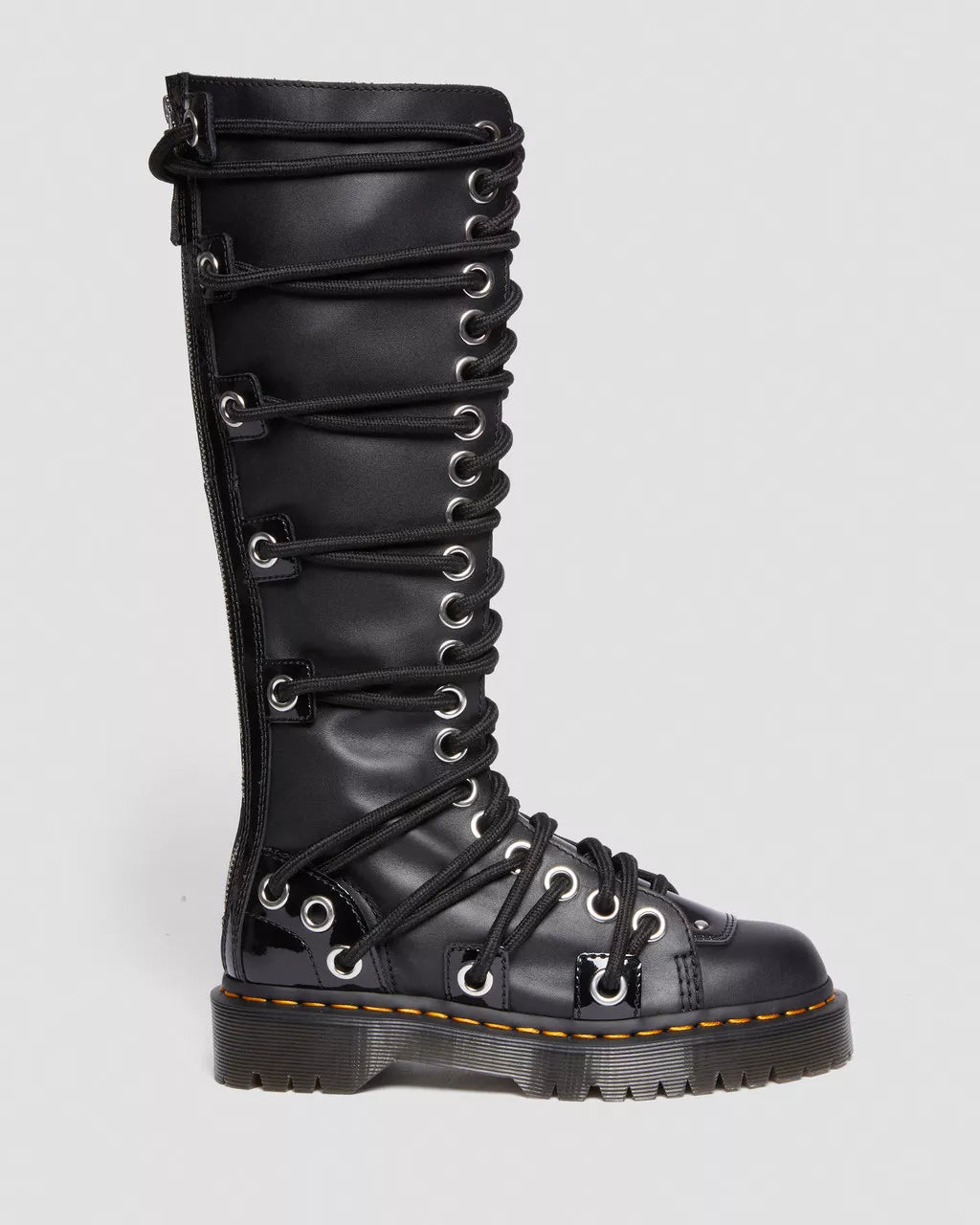 DR MARTENS Daria 1B60 Bex Leather Lace Up Knee High Boots