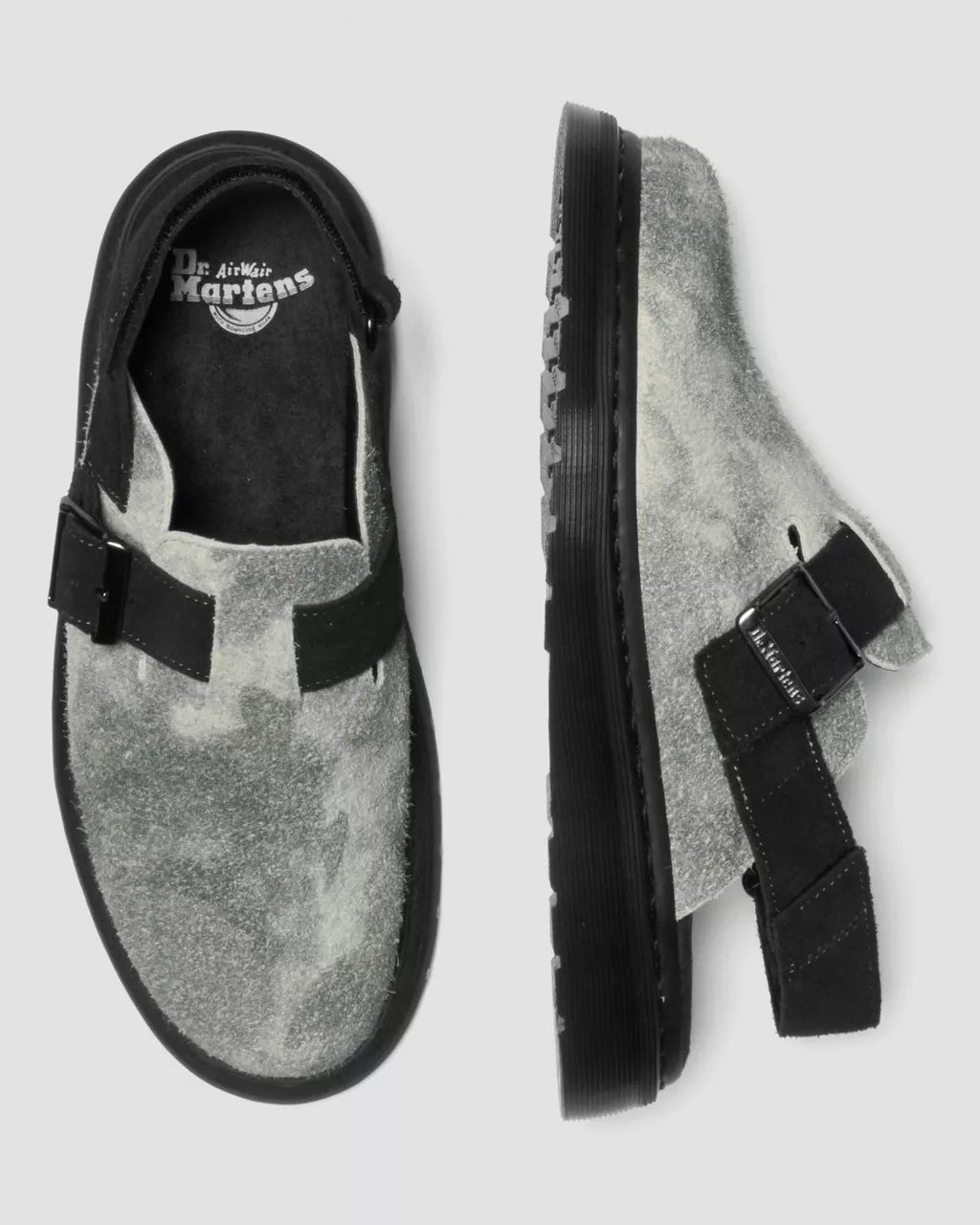 DR MARTENS Jorge II Stonewashed Suede Mules