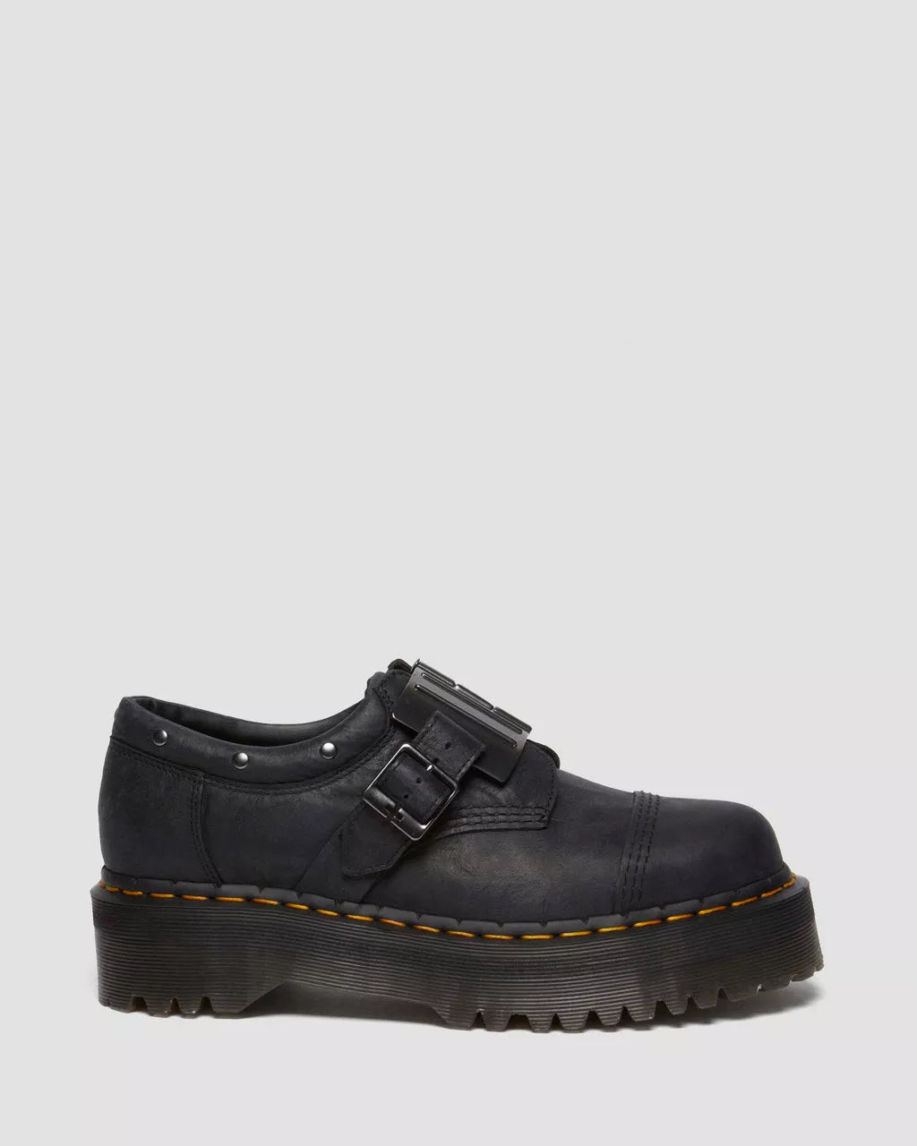 DR MARTENS 8053 Quad Hinge Buckle Leather Shoes