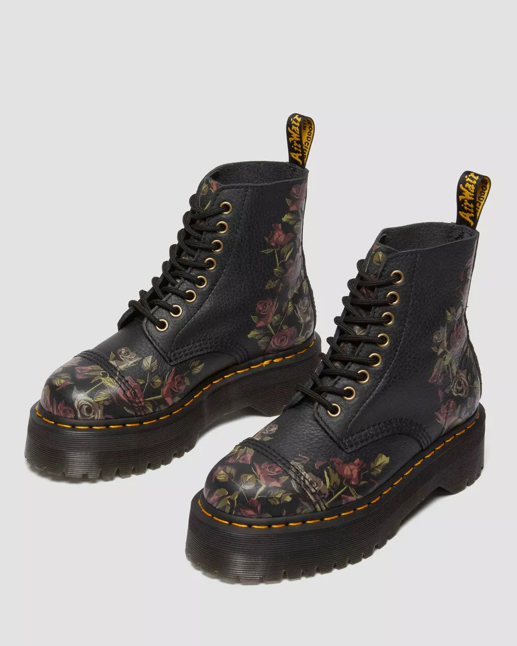 Sinclair Decayed Roses Tumbled Nappa Leather Boots