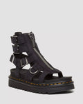 Olson Tumbled Nubuck Leather Gladiator Zip Sandals