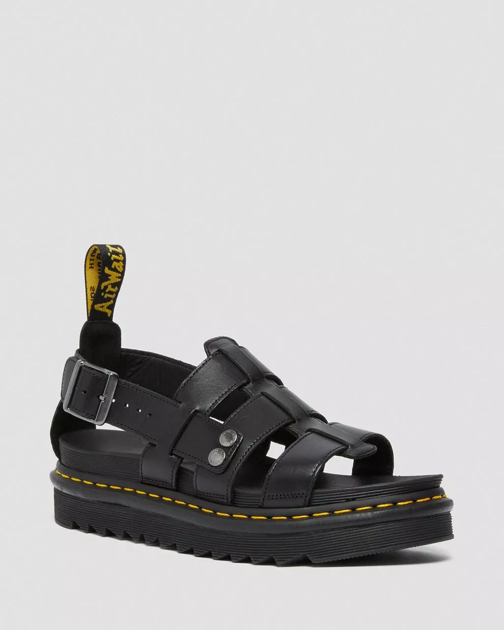 DR MARTENS TERRY LEATHER SANDALS