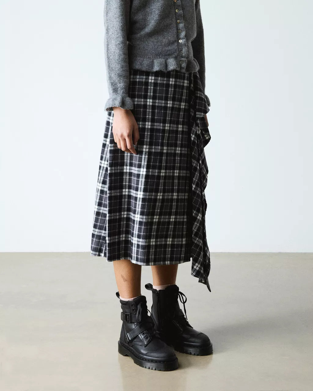 DR MARTENS 1460 BEX TECH STRAP LEATHER BOOTS