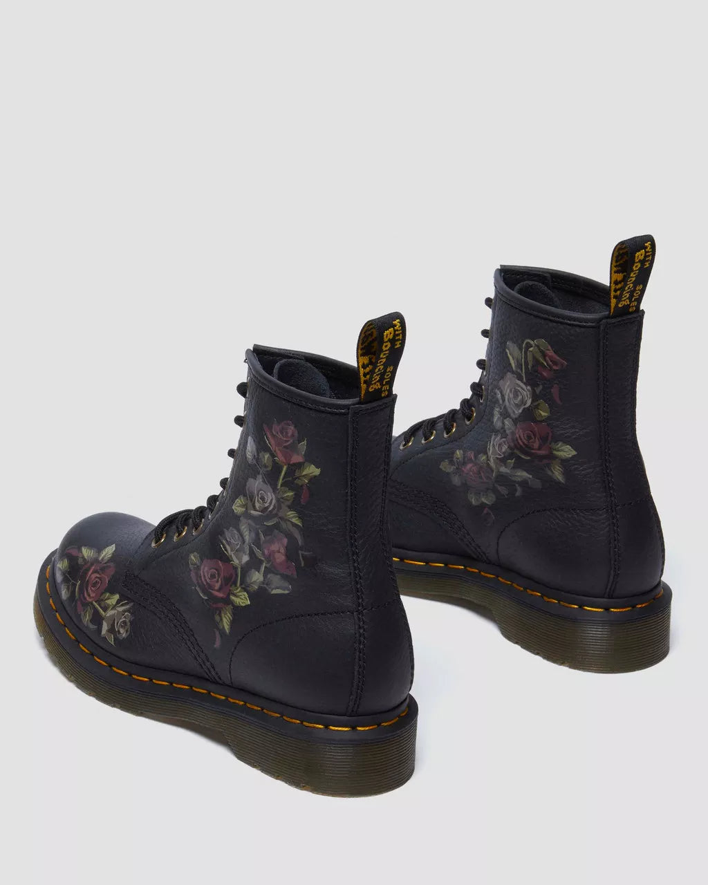 DR MARTENS 1460 Decayed Roses Leather Boots