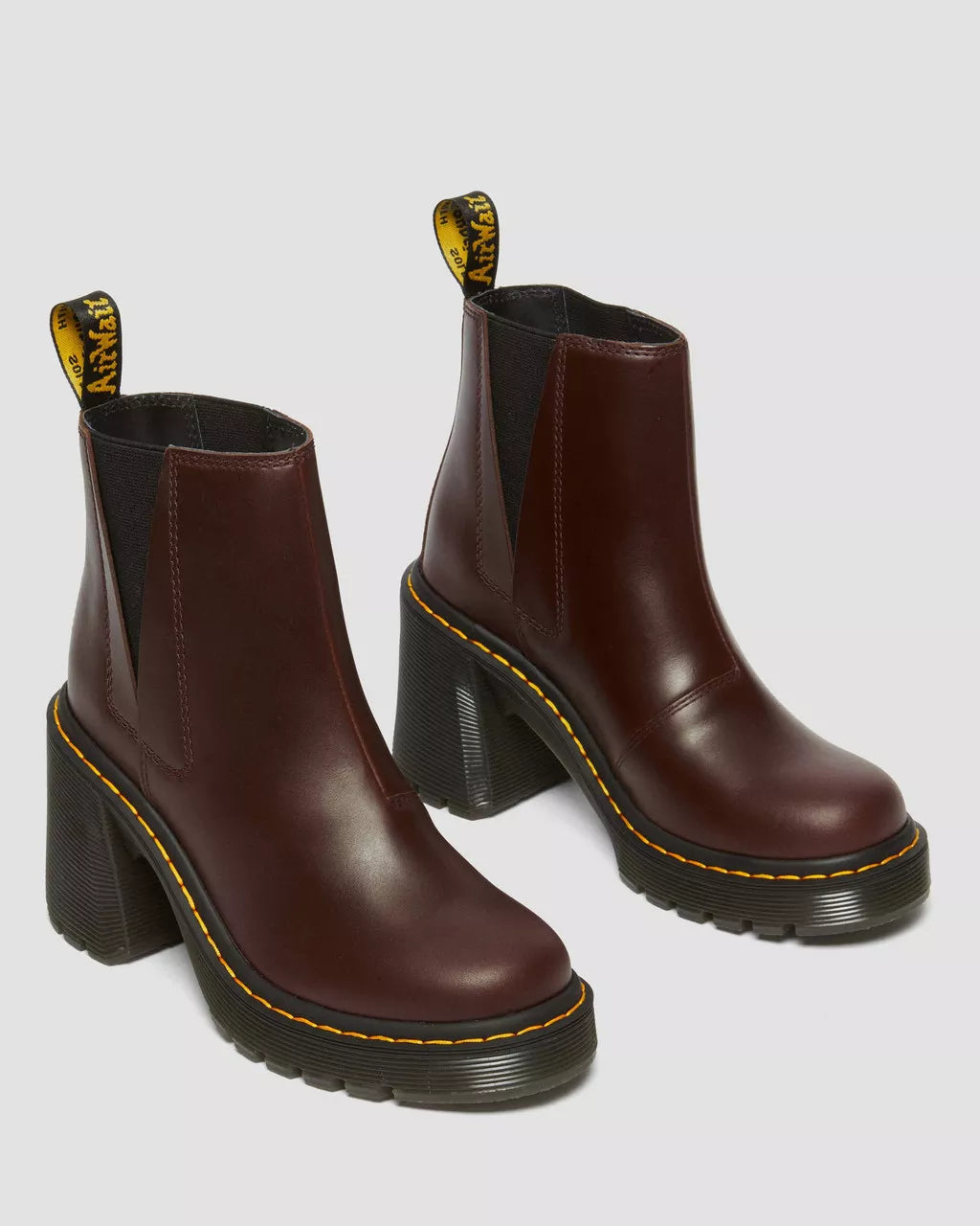 Spence Leather Flared Heel Chelsea Boots