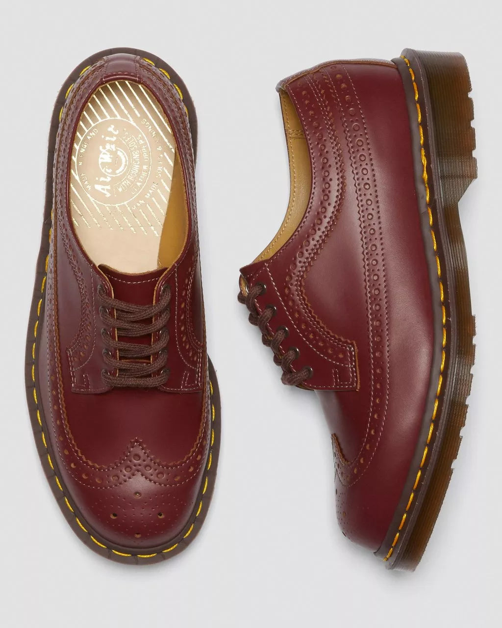Vintage 3989 Quilon Leather Brogue Shoes