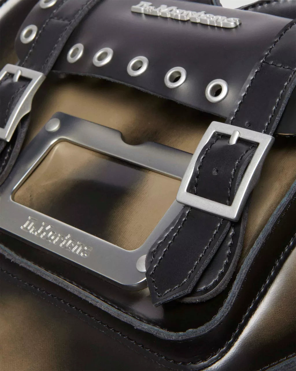 DR MARTENS Brush Off Leather Heart Shaped Bag