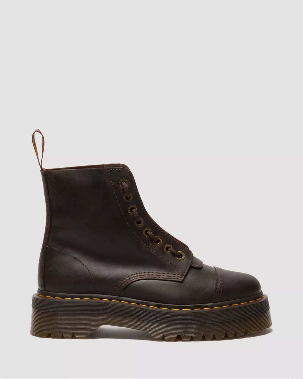 Sinclair Crazy Horse Leather Platform Boots