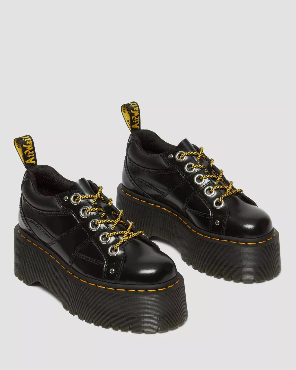 DR MARTENS 5-Eye Max Buttero Leather Platform Shoes